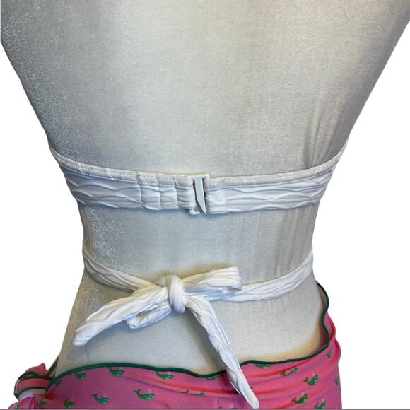 Sundazed Simone Underwire White Halter Wrap Swimsuit Top 32C New with tags - Picture 4 of 7